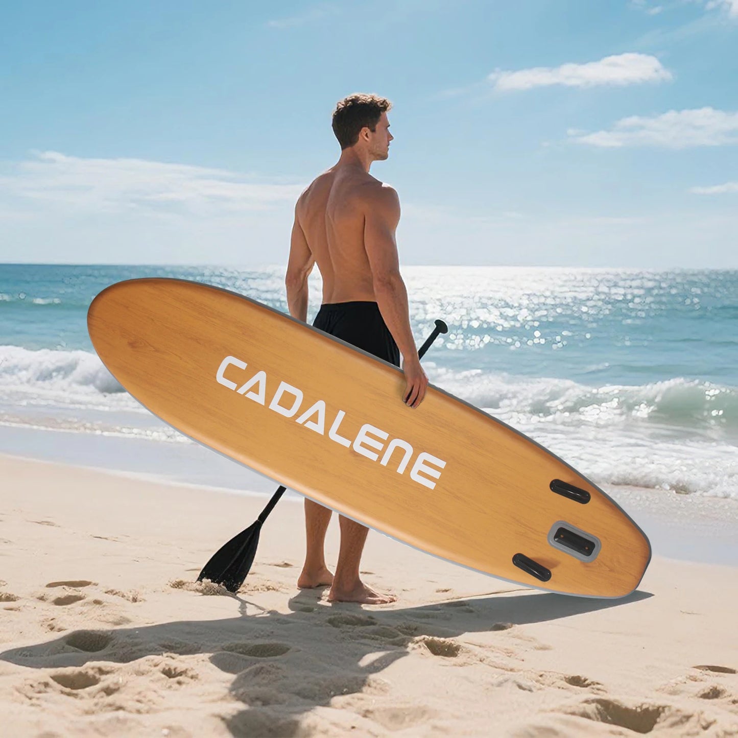 CADALENEC Inflatable Stand Up Paddle Board With Premium Accessories
