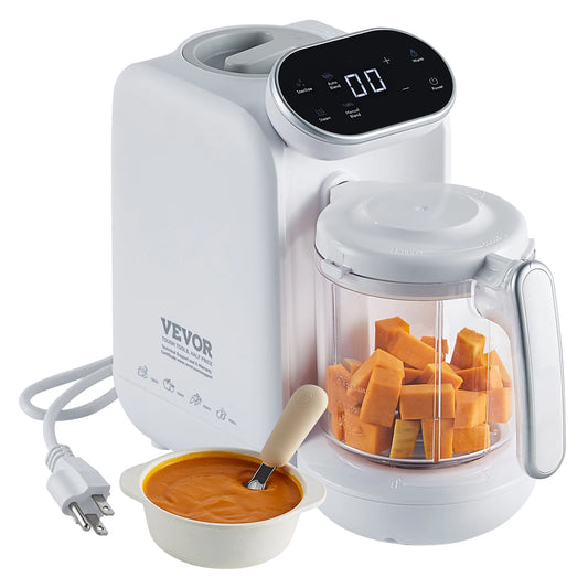 VEVOR Baby Food Maker 430W 5 In 1 Blender Steamer Grinder