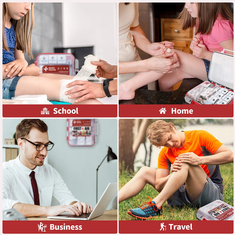 Rhino Rescue All-Purpose First Aid Kit for Home and Office