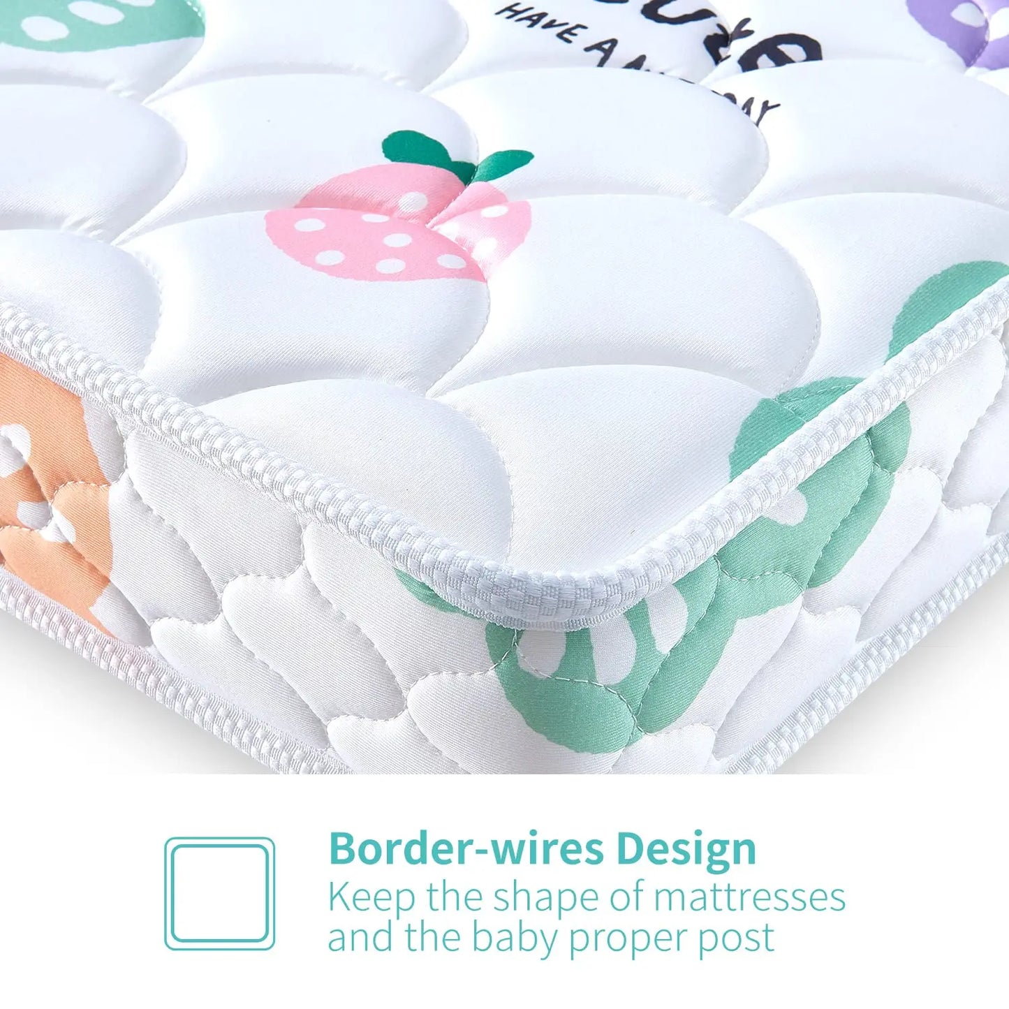NONECN Crib And Toddler Mattress Breathable Firm Dual Sided