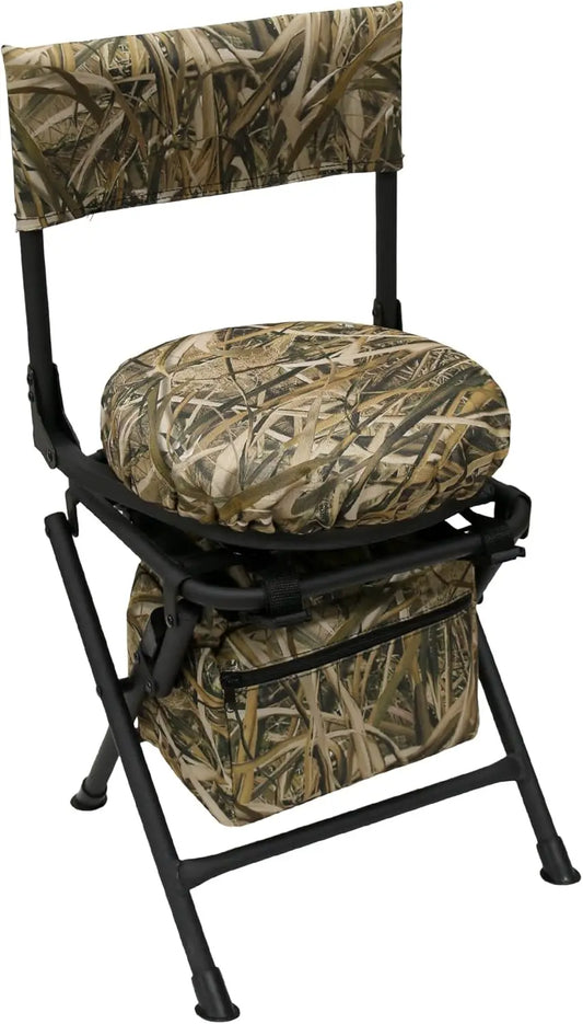 360 Degree Swivel Hunting Chair For Ground Blinds Folding Seat