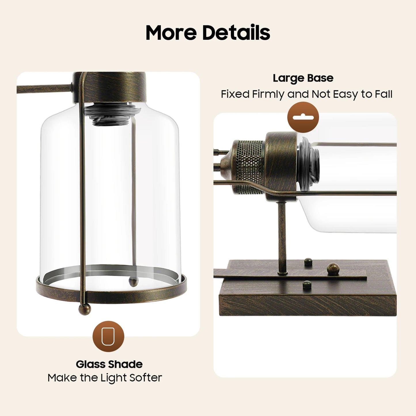 Retro industrial wall lamp by S And B Enterprise; rust iron frame with clear glass shade, E26/E27 socket, without bulb