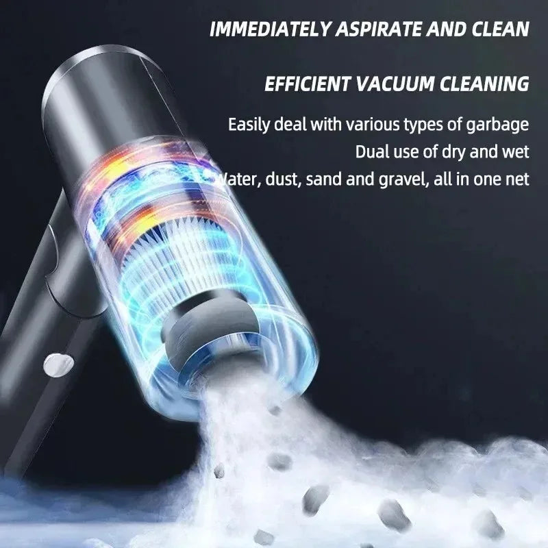Portable Wireless Car Vacuum Cleaner 120W High Power by S And B Enterprise
