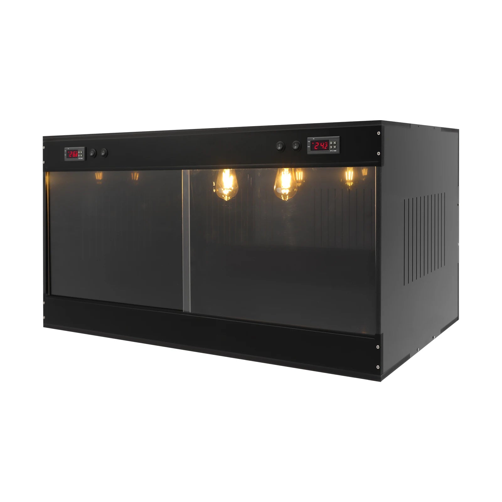 Reptile Terrarium With Viewing Window And Dual Temperature Controllers by S And B Enterprise