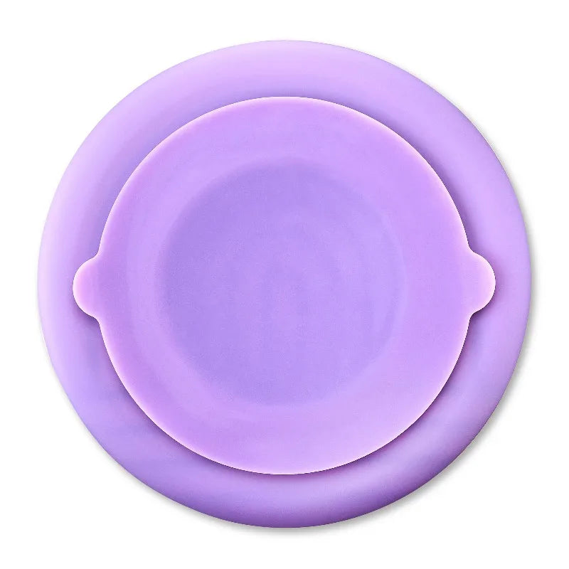 Slow feeder bowl for pets, purple silicone by S And B Enterprise