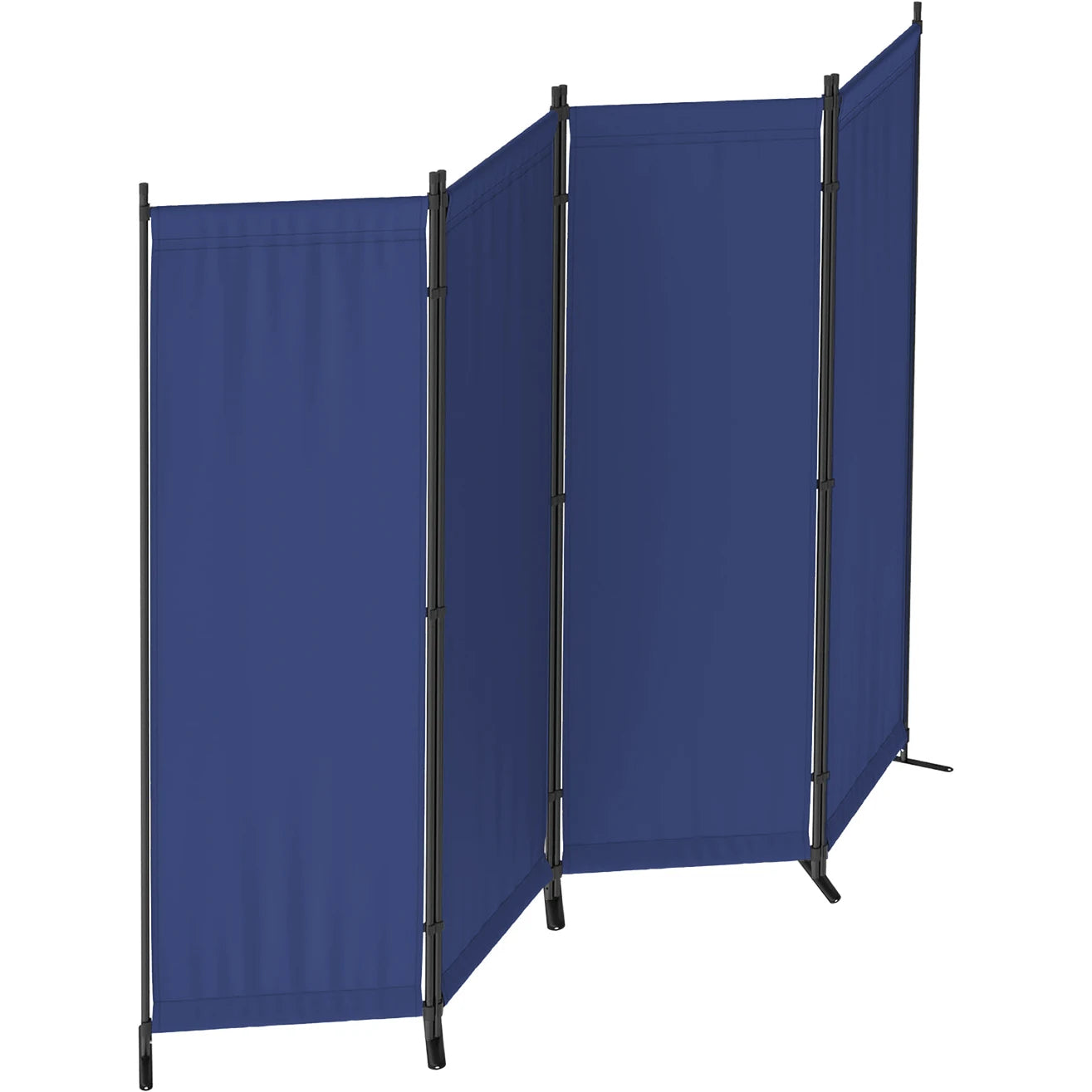 Four-Panel Folding Room Divider Freestanding Privacy Partition
