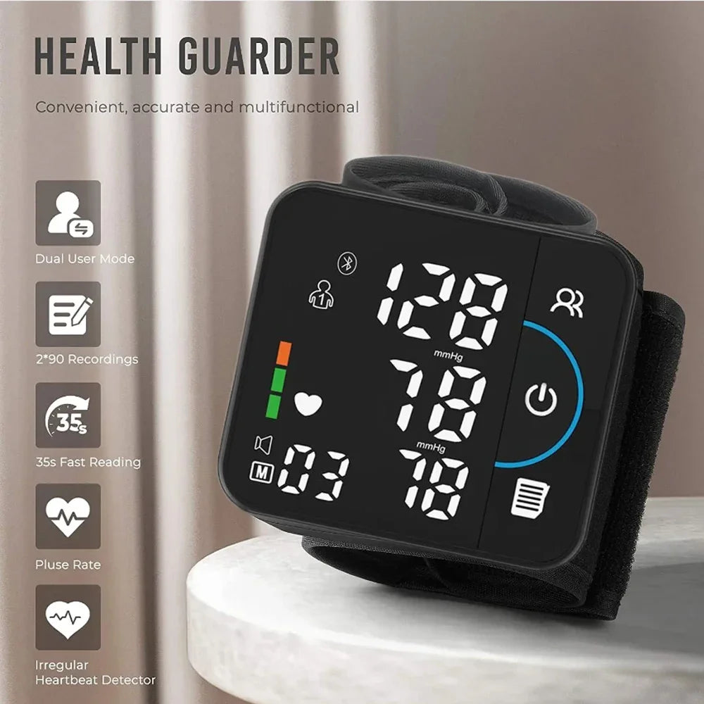 Schbit Portable Wrist Blood Pressure Monitor For Precise Health Monitoring