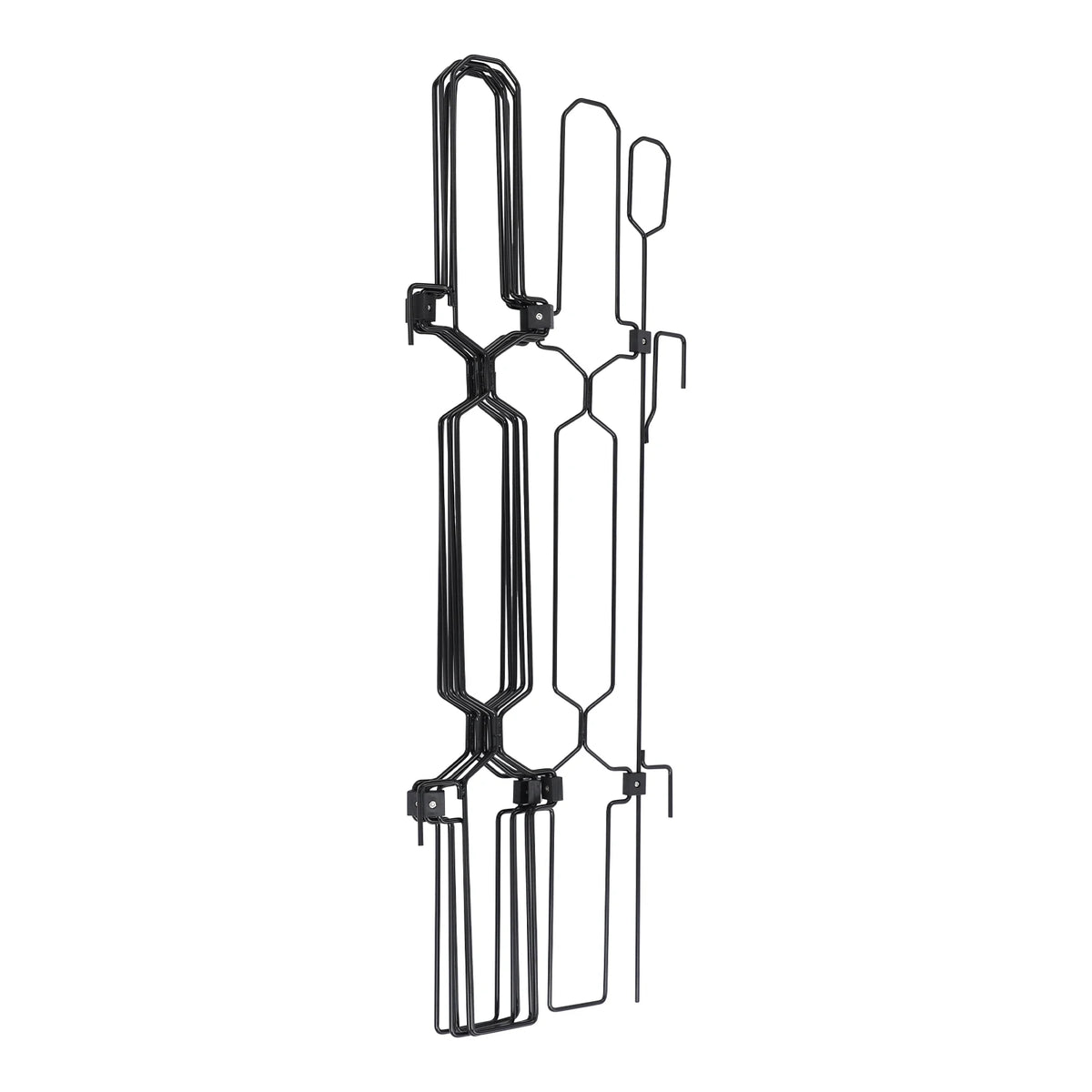 Metal Retractable Door Barrier Foldable Safety Dog Gate Chew Proof Metal Pet Gate for Front Door Doorway Indoor Home