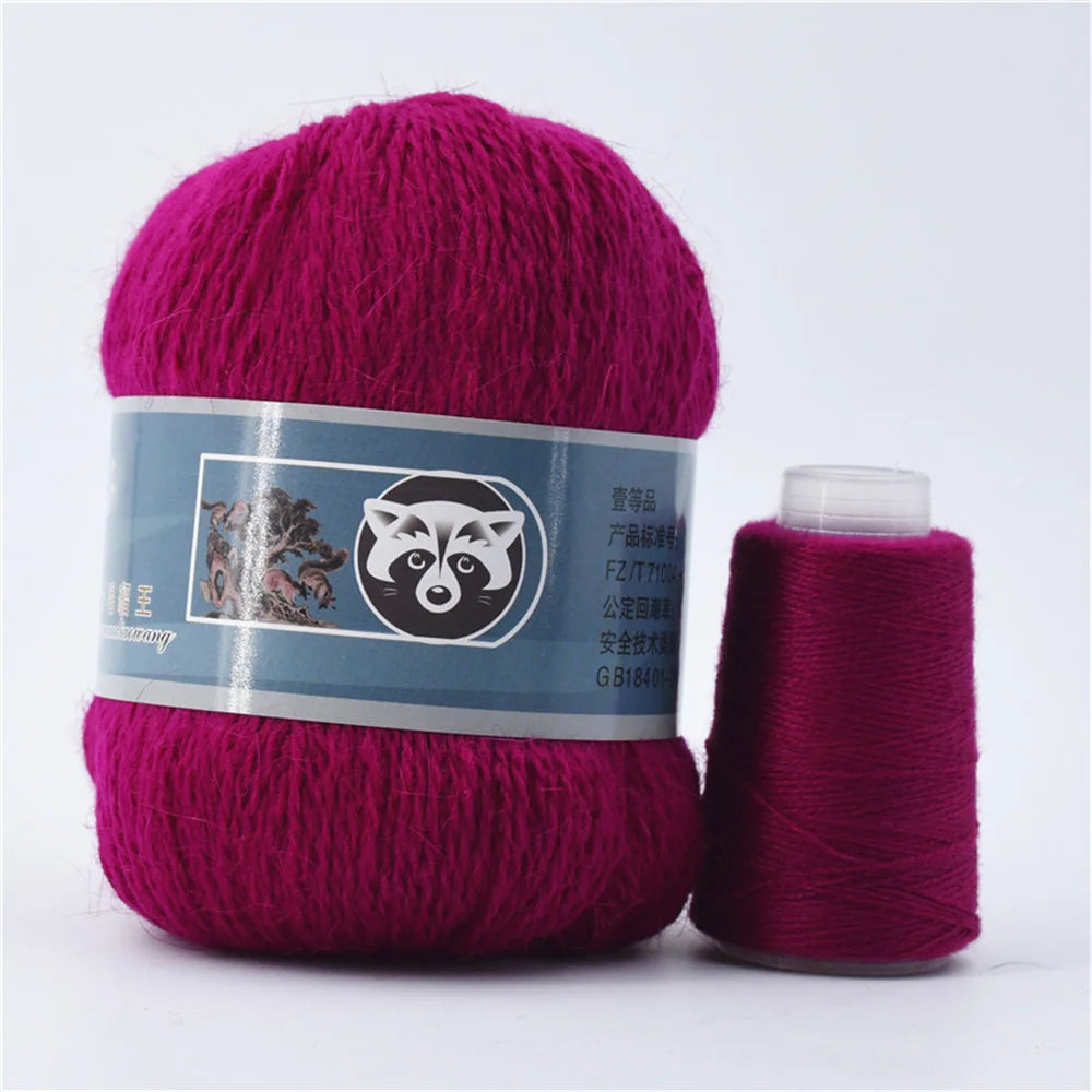 Mink Fur Yarn for Yarns for Knitting and Crochet 2-Ply Lace T Shirt Yarn for Hand Knitting Needlework 1 Skein 340 M 50+20g by S And B Enterprise