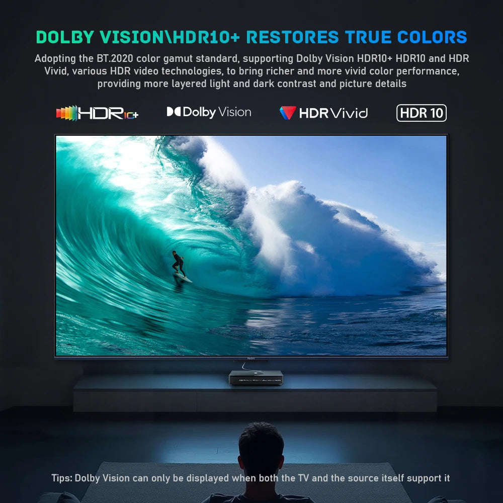 Kinhank K9 Android TV Box 8K S928X-K Dolby Atmos HDR10+