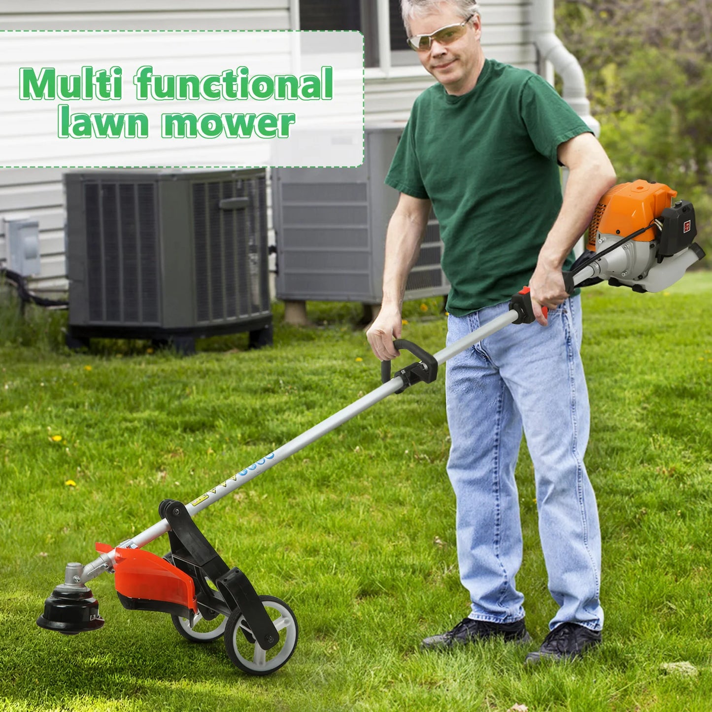 Gas Powered Eight In One Garden Tool With Trimmers