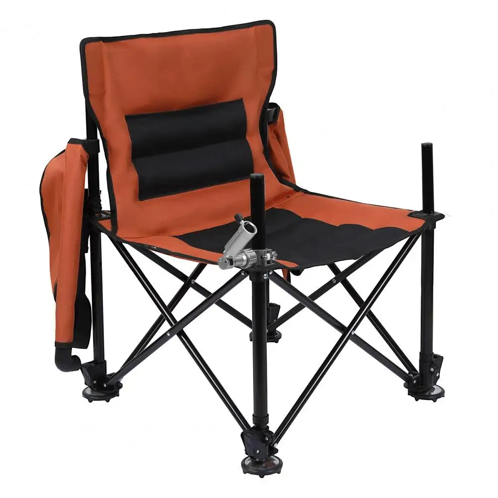 Non-Slip Folding Fishing Chair With Detachable Rod Holder by S And B Enterprise