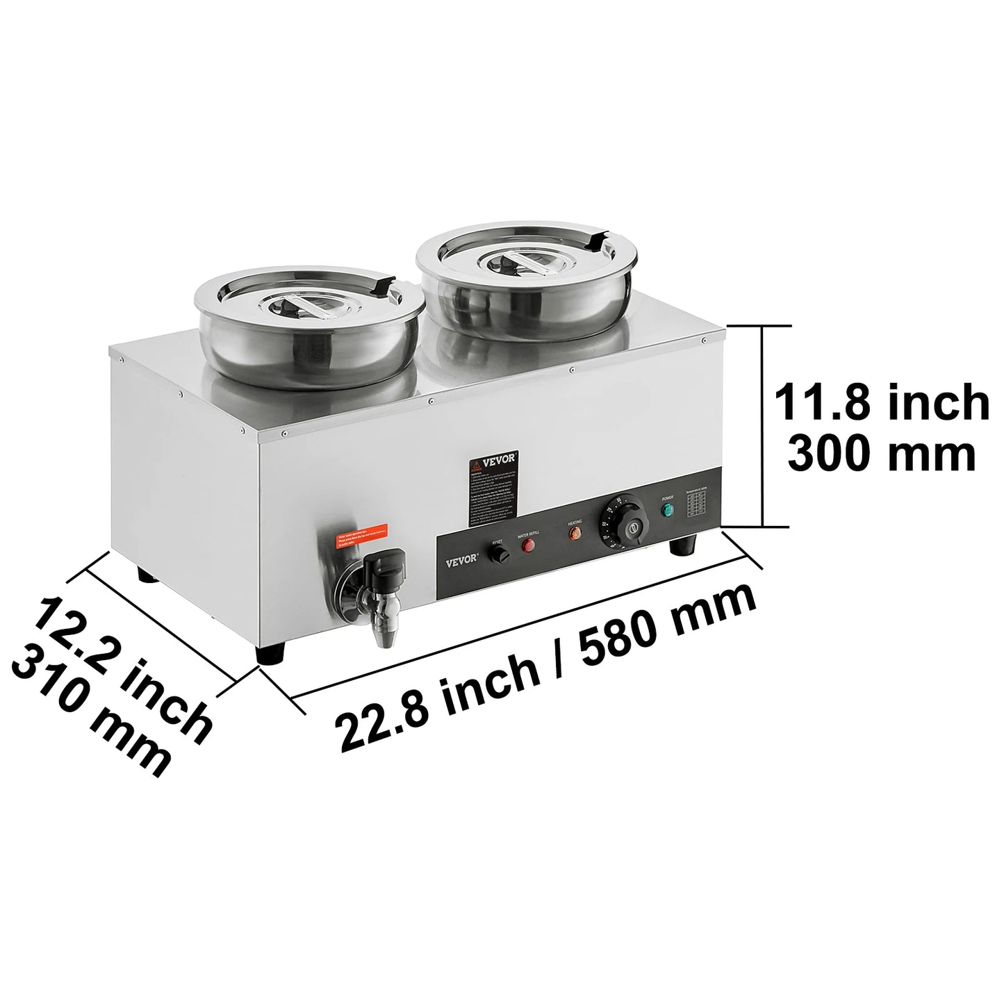 SucceBuy Electric Soup Warmer Stainless Steel Commercial Kitchens by S And B Enterprise