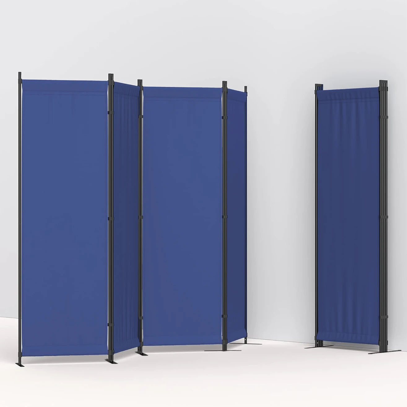 Four-Panel Folding Room Divider Freestanding Privacy Partition