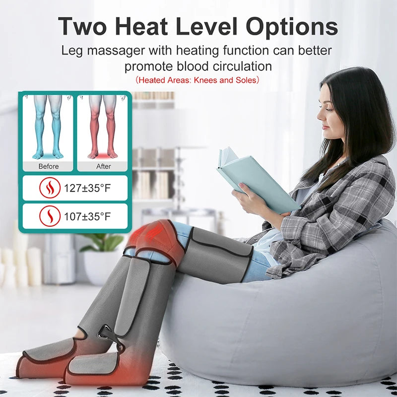Nekteck Foot Air Pressure Leg Massager Calf Thigh Circulation