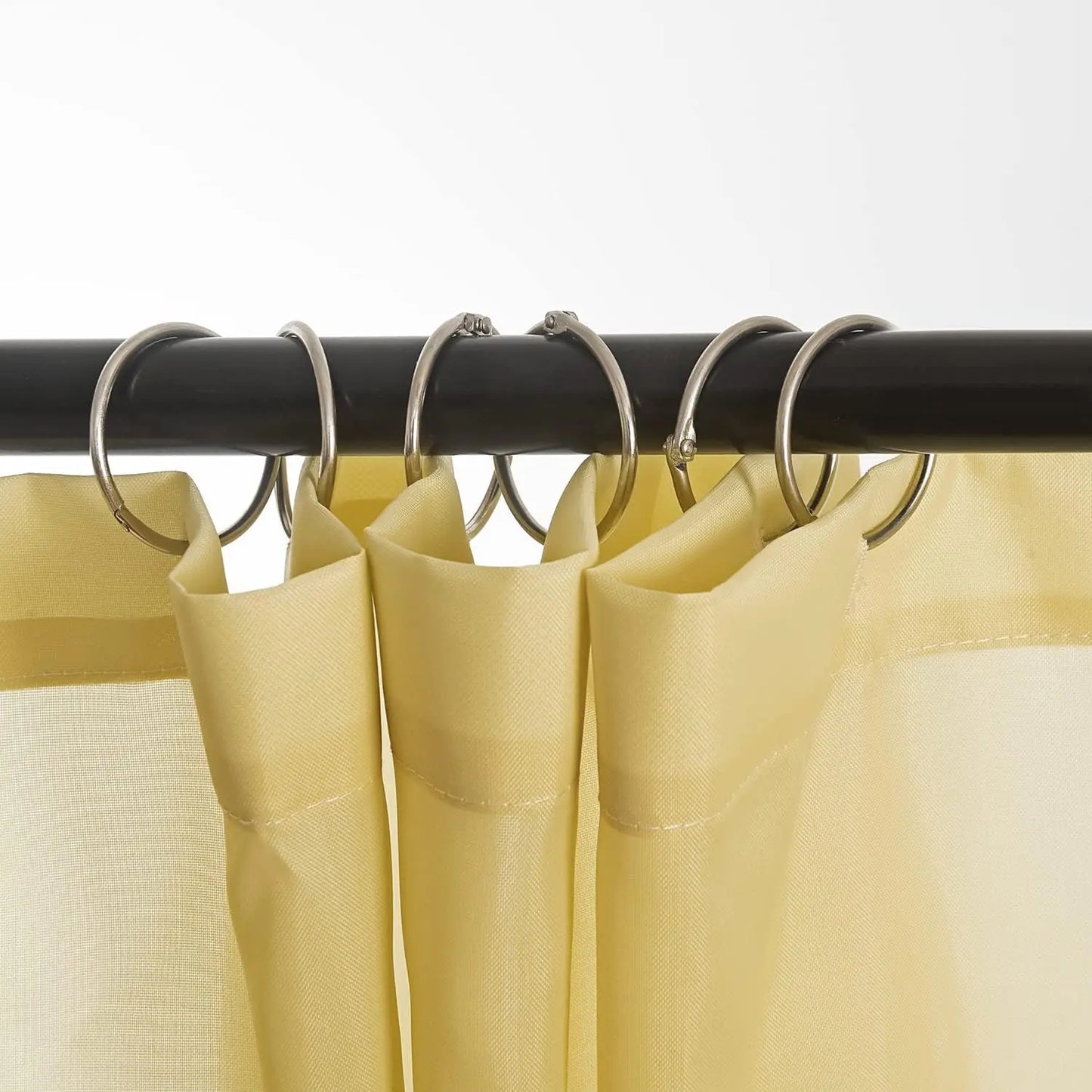 24 Pack Shower Curtain Rings Rust Proof Hooks For Bathroom by S And B Enterprise