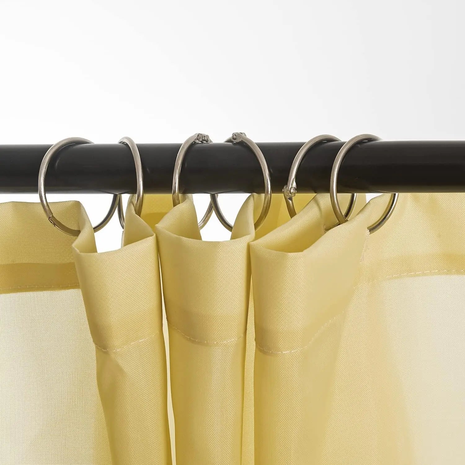 24 Pack Shower Curtain Rings Rust Proof Hooks For Bathroom by S And B Enterprise