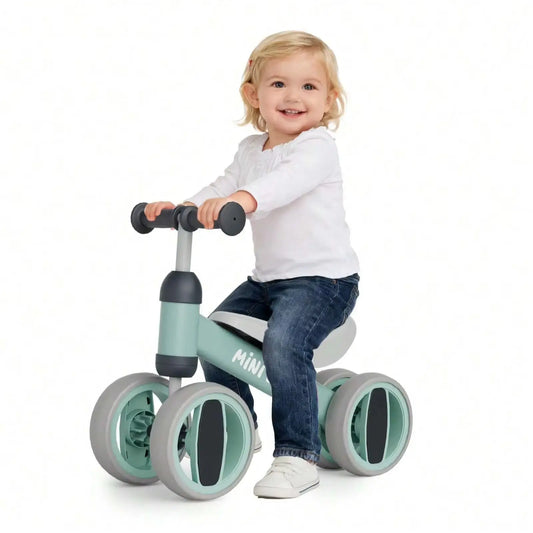 C1 Toddler Balance Bike 4-Wheel No-Pedal Ride On Toy by S And B Enterprise