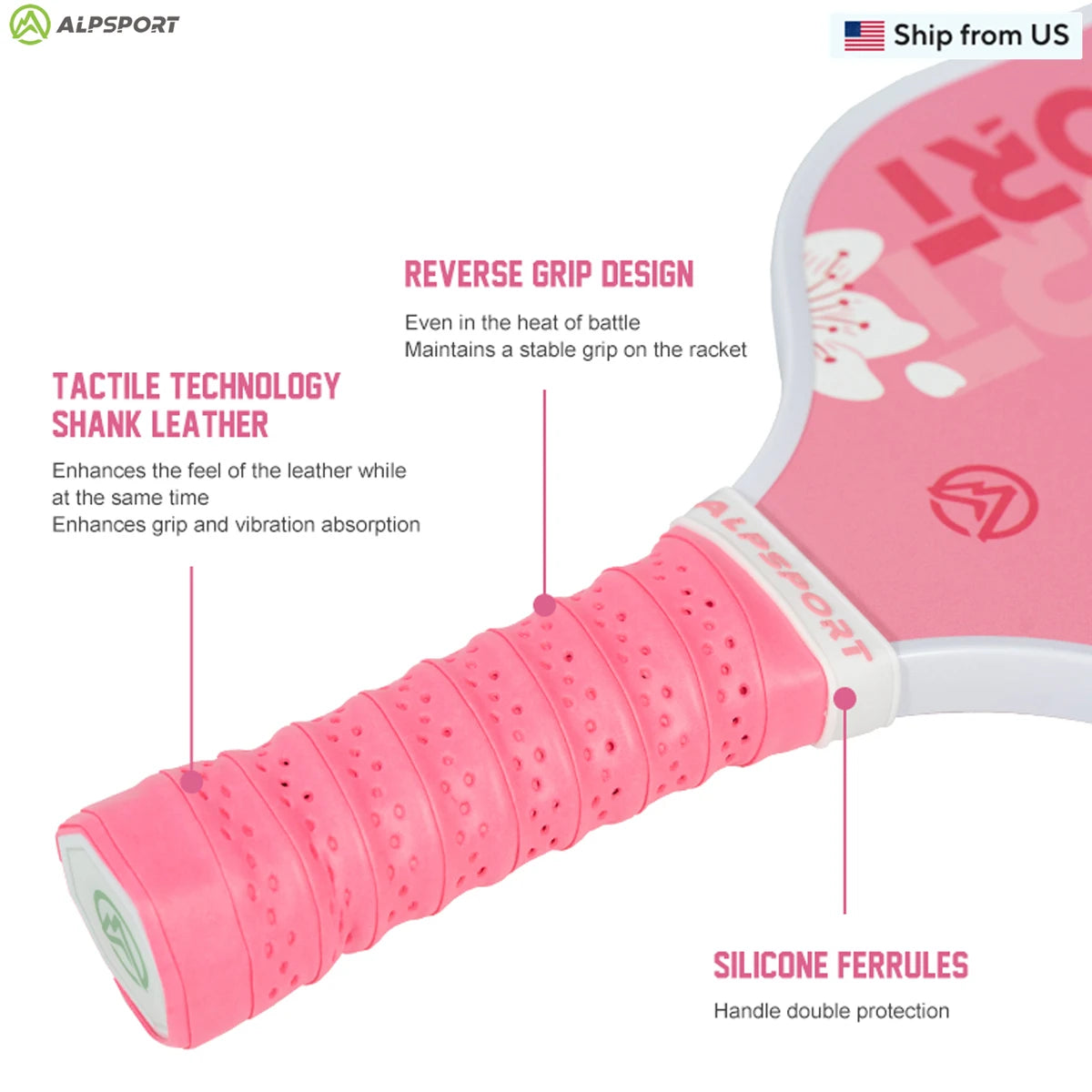 ALPSPORT Sakura USAPA Pickleball Paddle T700 Pro Training Set With 2 Free Balls