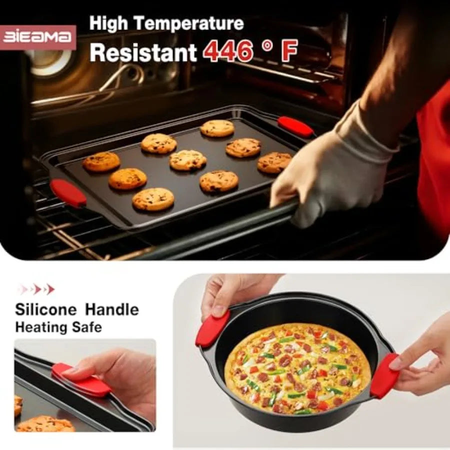 13 Piece Nonstick Bakeware Set Carbon Steel Bake Pans by S And B Enterprise