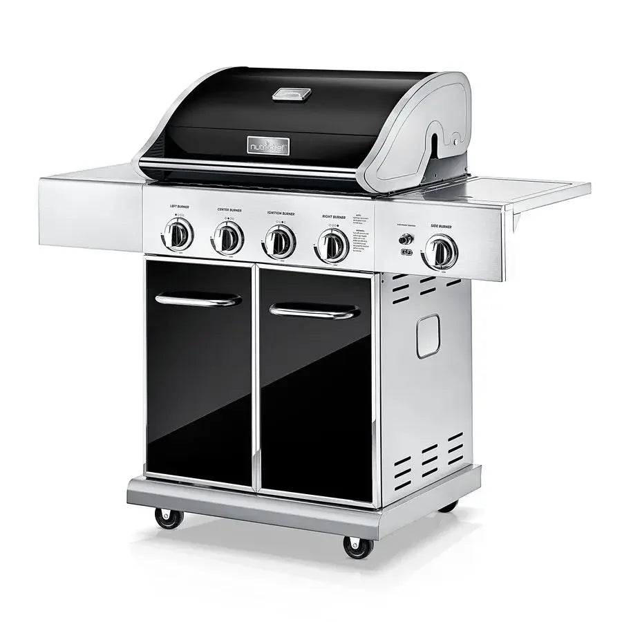 XMSJ HeavyDuty 5 Burner Propane Gas Grill With Electronic Ignition by S And B Enterprise