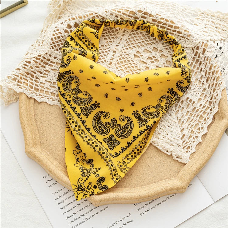 Bohemia Bandana Hair Scarf For Women Paisley Vintage Headwear
