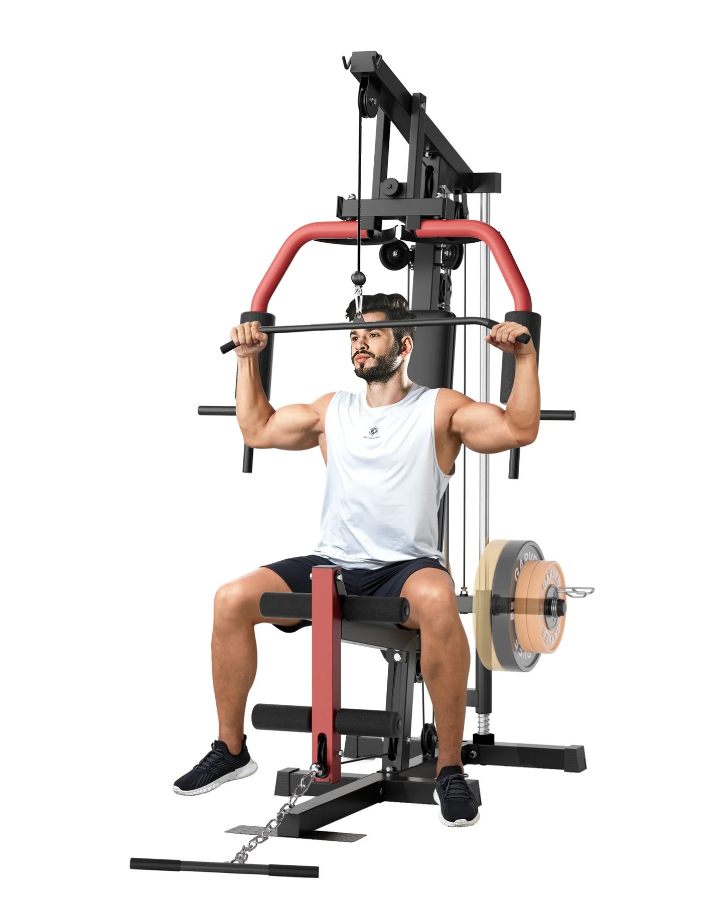 5-In-1 Multifunctional Home Gym Equipment: Full Body Workout Machine with Lat Pulldown, Chest Press, Leg Extension & Seated Row by S And B Enterprise