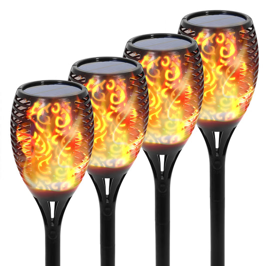 Solar Torch Lights Outdoor 96 LED Pathway Landscape Lighting