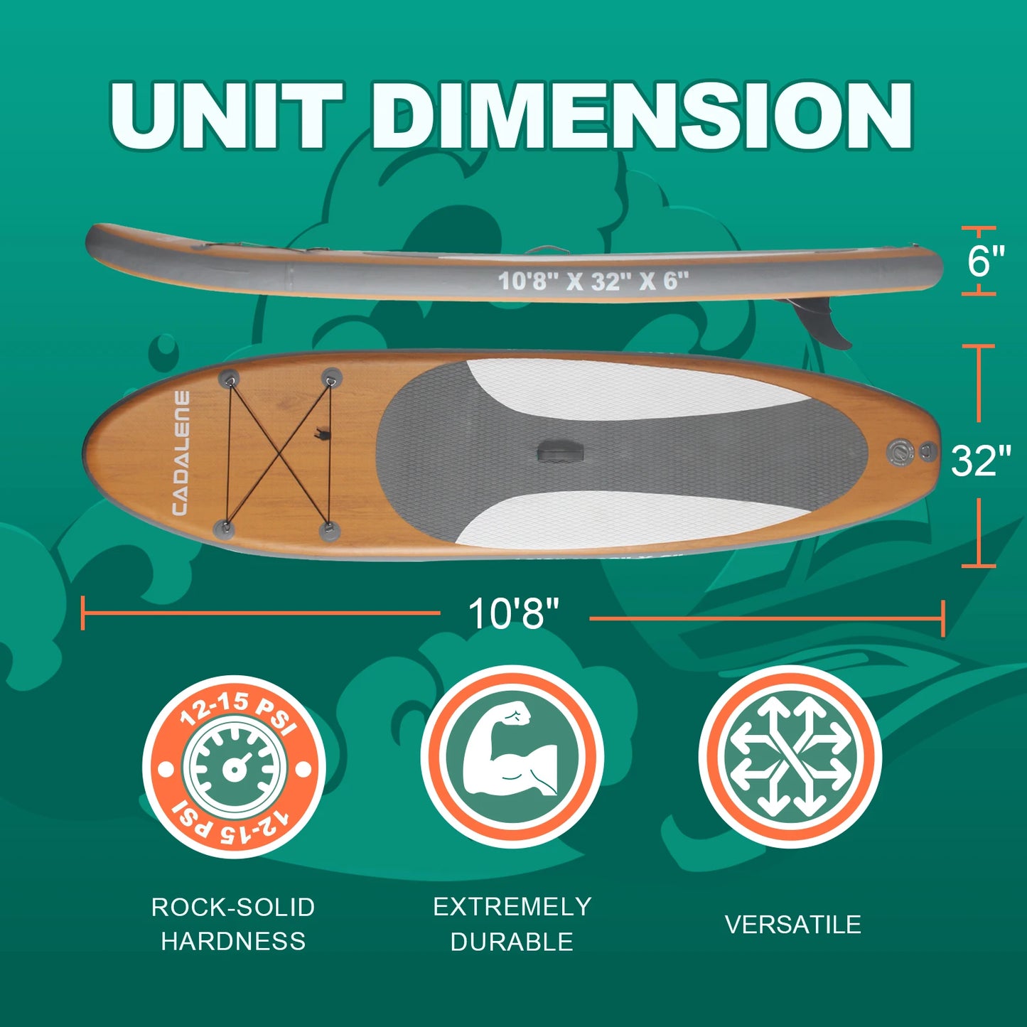 CADALENEC Inflatable Stand Up Paddle Board With Premium Accessories