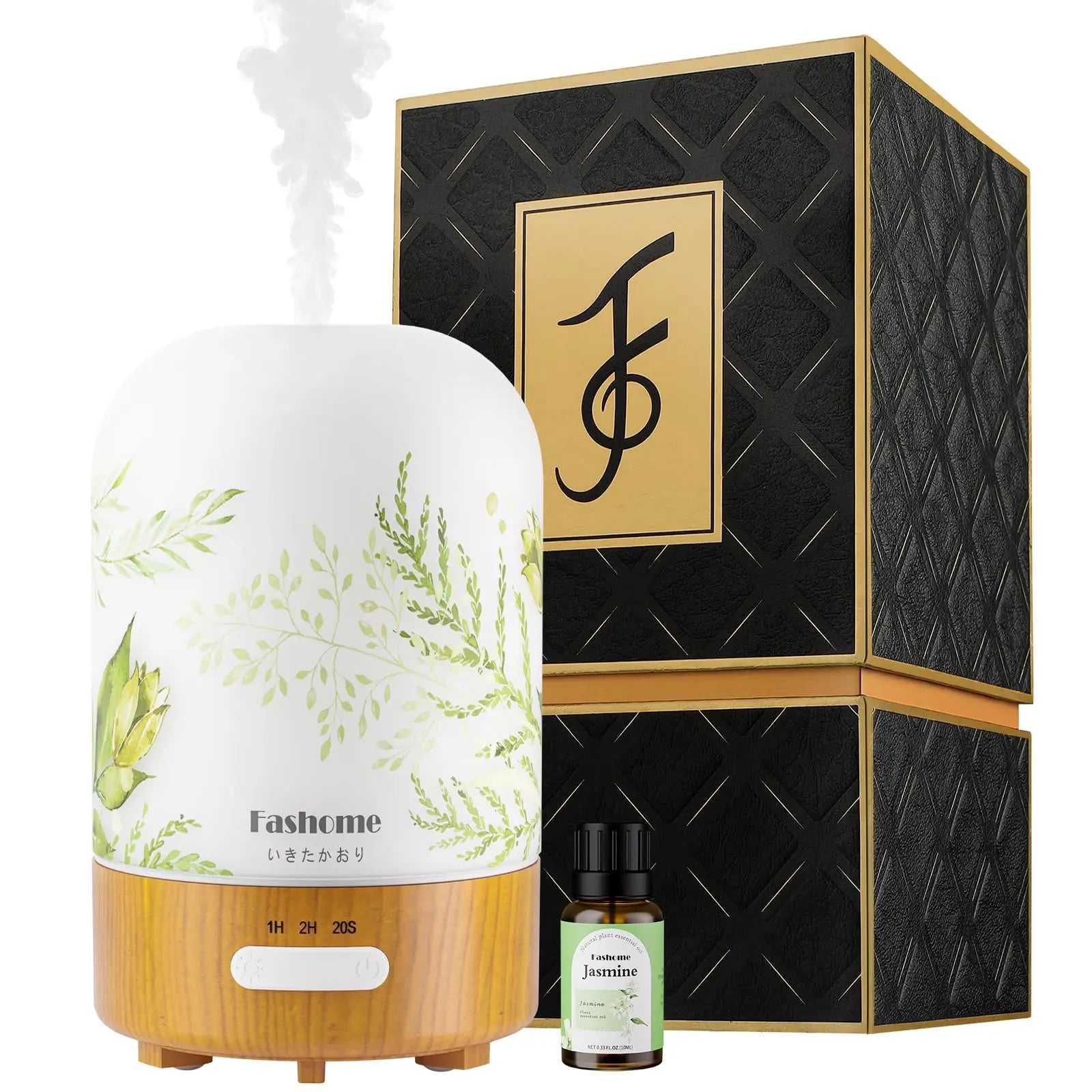 Essential Oil Diffuser Ultrasonic Aromatherapy Humidifier Auto Shut Off Jasmine by S And B Enterprise