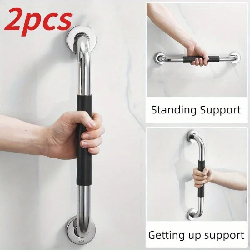 Anti Slip Shower Armrest Handles For Elderly Bath Safety 2 Pack