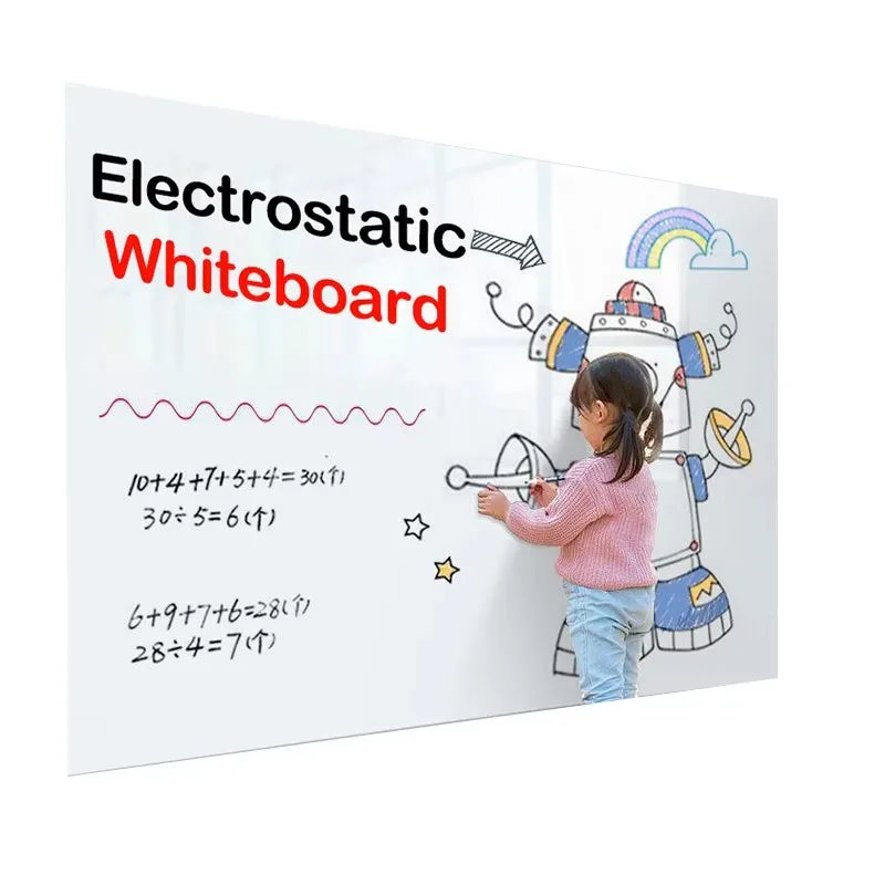 Static Whiteboard Sticker For Home Office Classroom Reusable Surface by S And B Enterprise