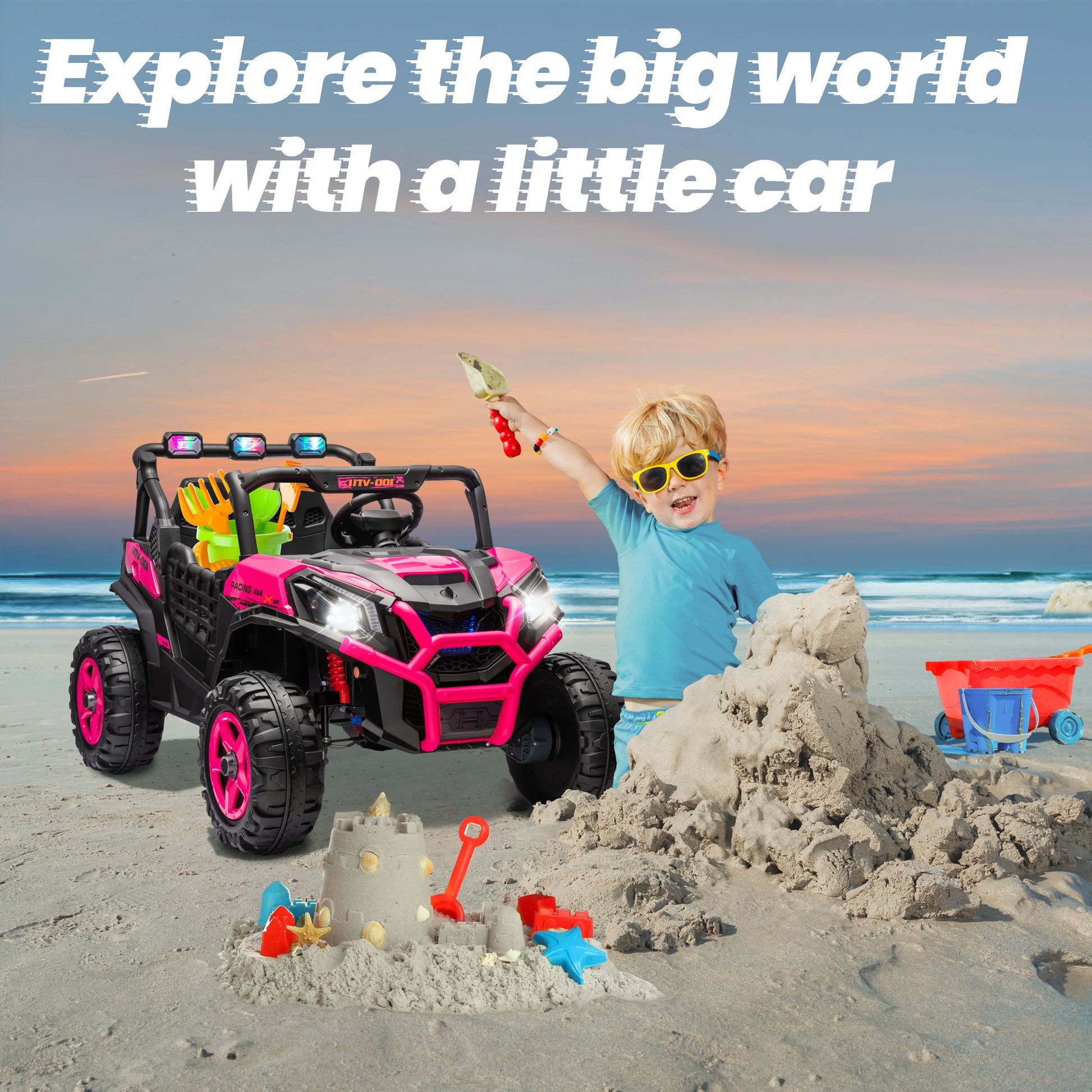 Joyracer 24V 2-Seater Ride On Toy Car Off-Road UTV by S And B Enterprise