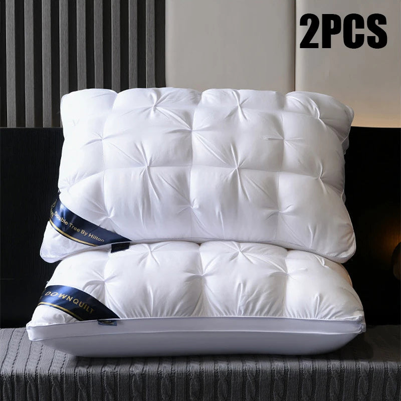 2-Piece Sleep Pillow Set, Soft Supportive Bed Pillows, Suitable for Back, Stomach, or Side Sleeping Luxury Hotel Pillows by S And B Enterprise