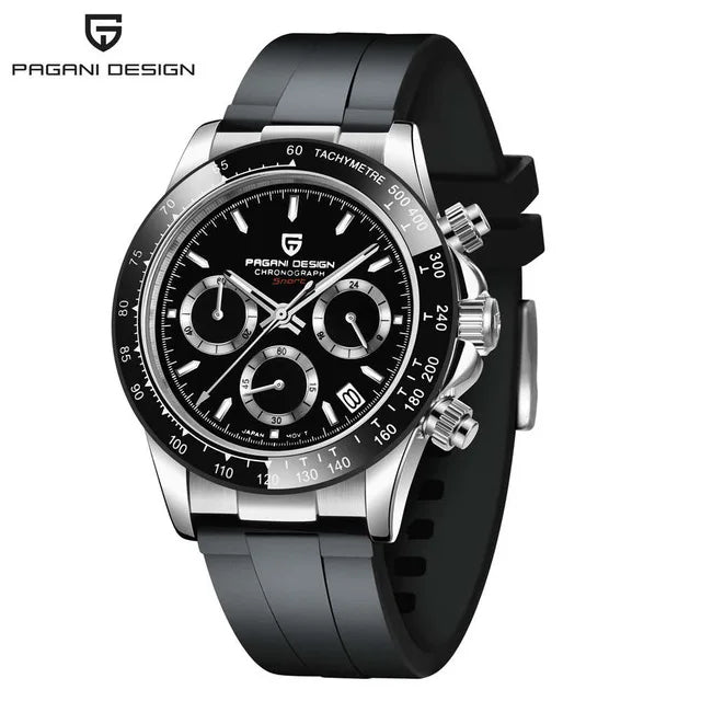 PAGANI DESIGN Mens Chronograph Quartz Watch Waterproof Wristwatch by S And B Enterprise