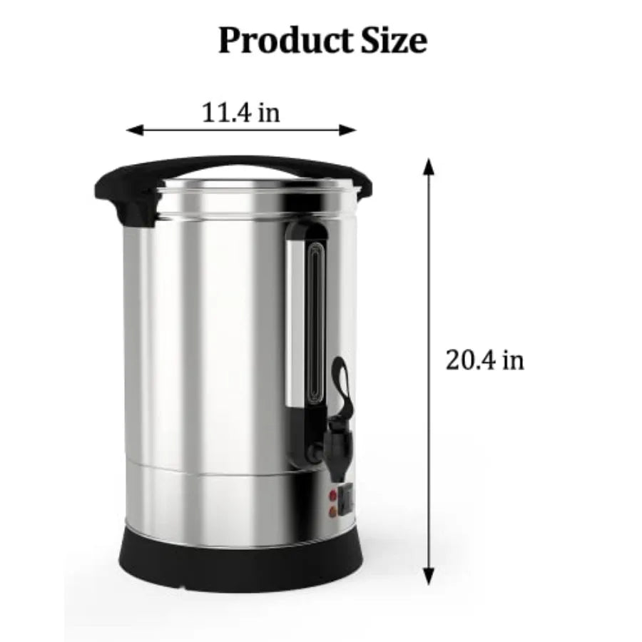 Commercial Coffee Urn 100 Cup Stainless Steel Coffee Maker by S And B Enterprise