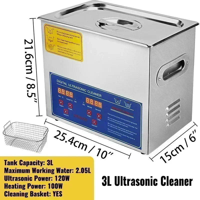 VEVOR Ultrasonic Cleaner for Dishes, Jewelry, and Tools