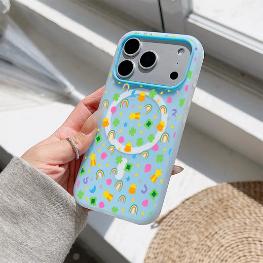 CHUBAN Whimsy Pattern Jelly Phone Case Shockproof Protection