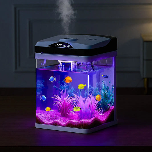 Aquarium LED Smart Square Self-Cleaning Glass Durable Design
