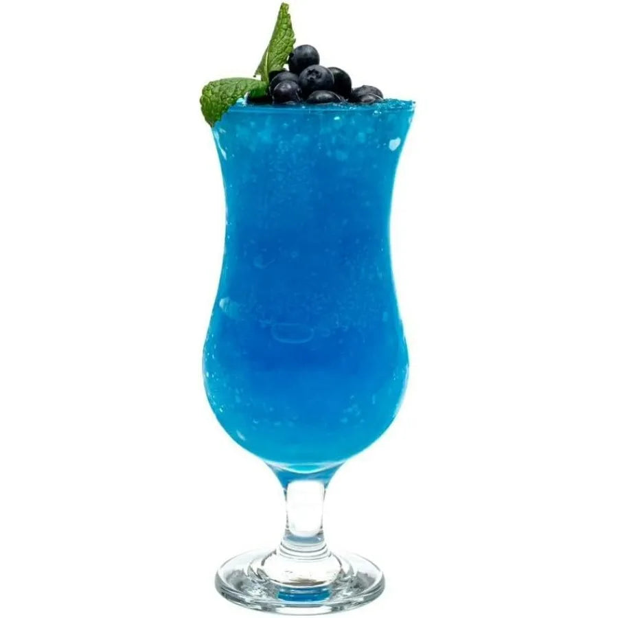 NONEDrinkware Hurricane Glasses Set Of 12 Pina Colada Glasses Dishwasher Safe