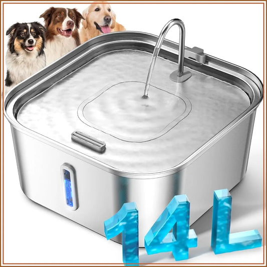 Stainless Steel Dog Water Fountain With Visible Window by S And B Enterprise
