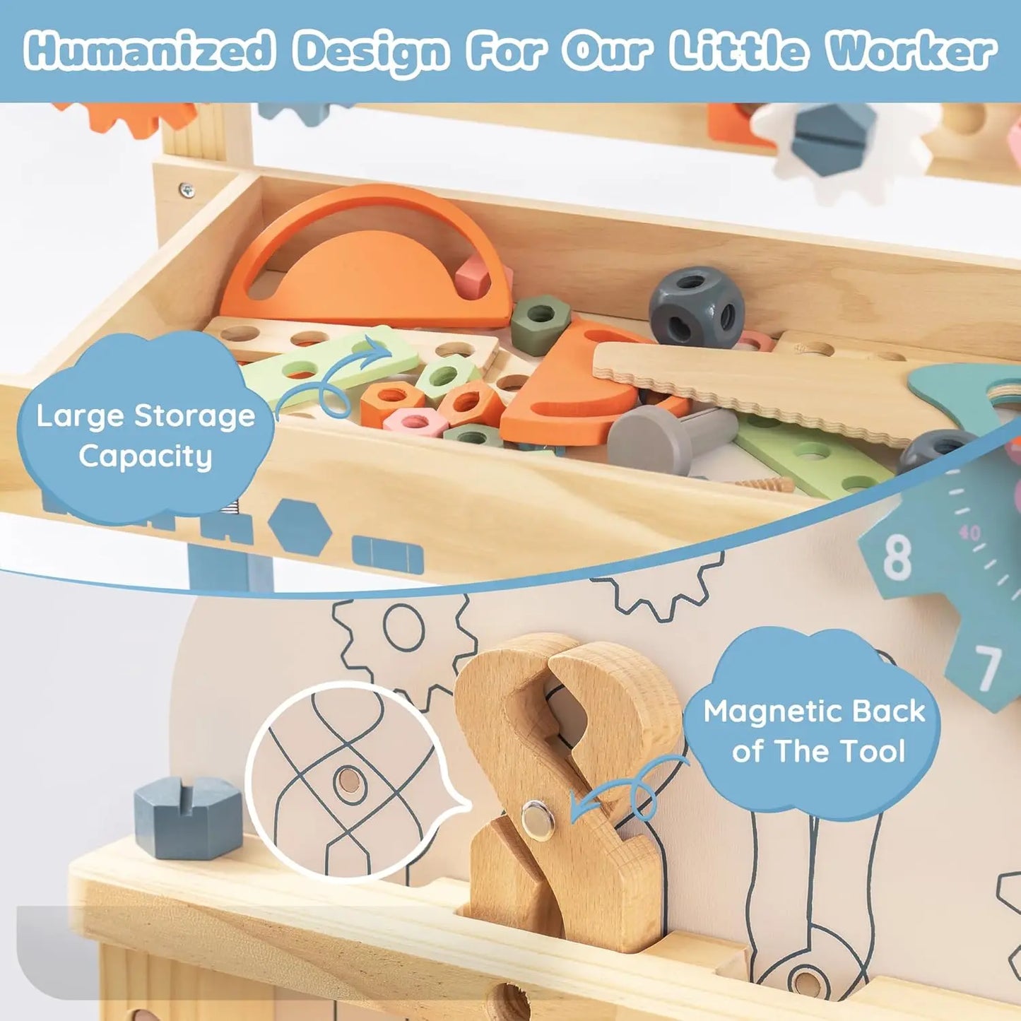 Rolife Robotime Kids Tool Bench Set