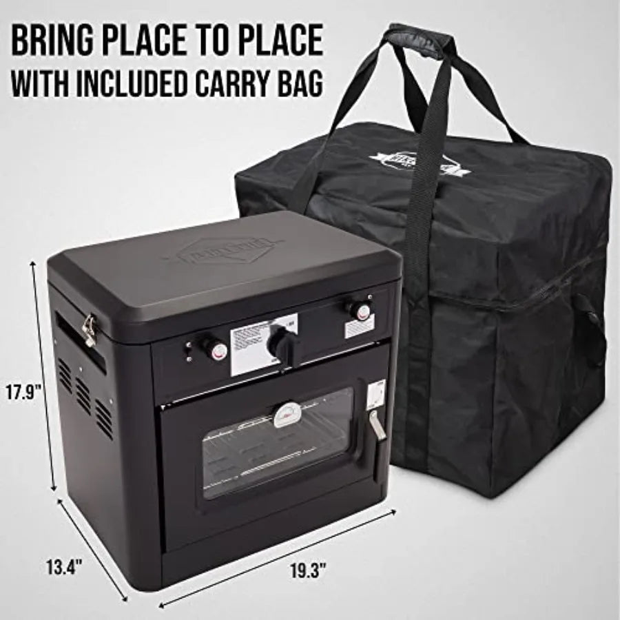 OLOEY CSA-Approved Outdoor Gas Camping Oven Carry Bag 2-Burner Stove