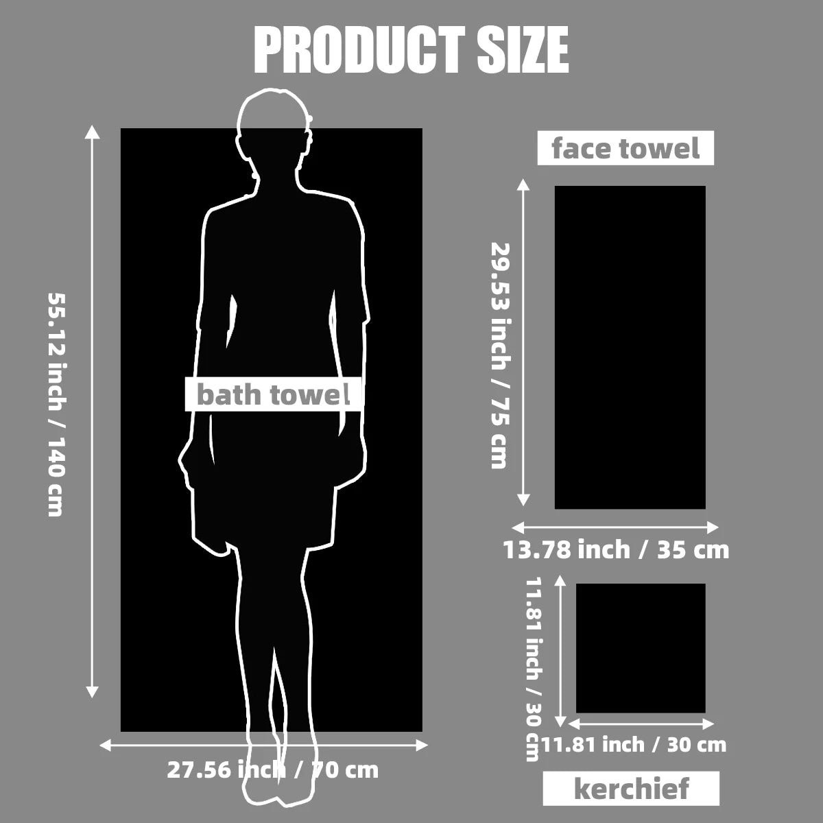 8‑Piece Towel Set, 2 Bath Towels + 2 Hand Towels + 4 Face Towels, Soft & Comfortable, High Water Absorbency, Bathroom Towels