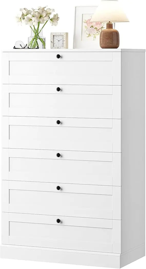Exquisite 6-Drawer Dresser For Bedroom, Modern Vertical Storage by S And B Enterprise