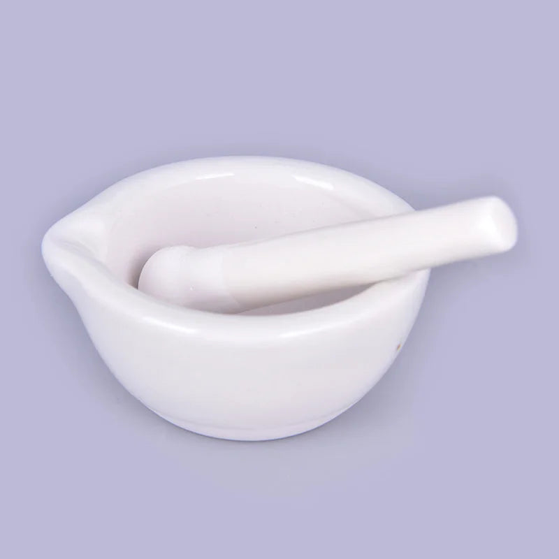 TPXCKz Ceramic Mortar And Pestle Spice Grinder Set by S And B Enterprise