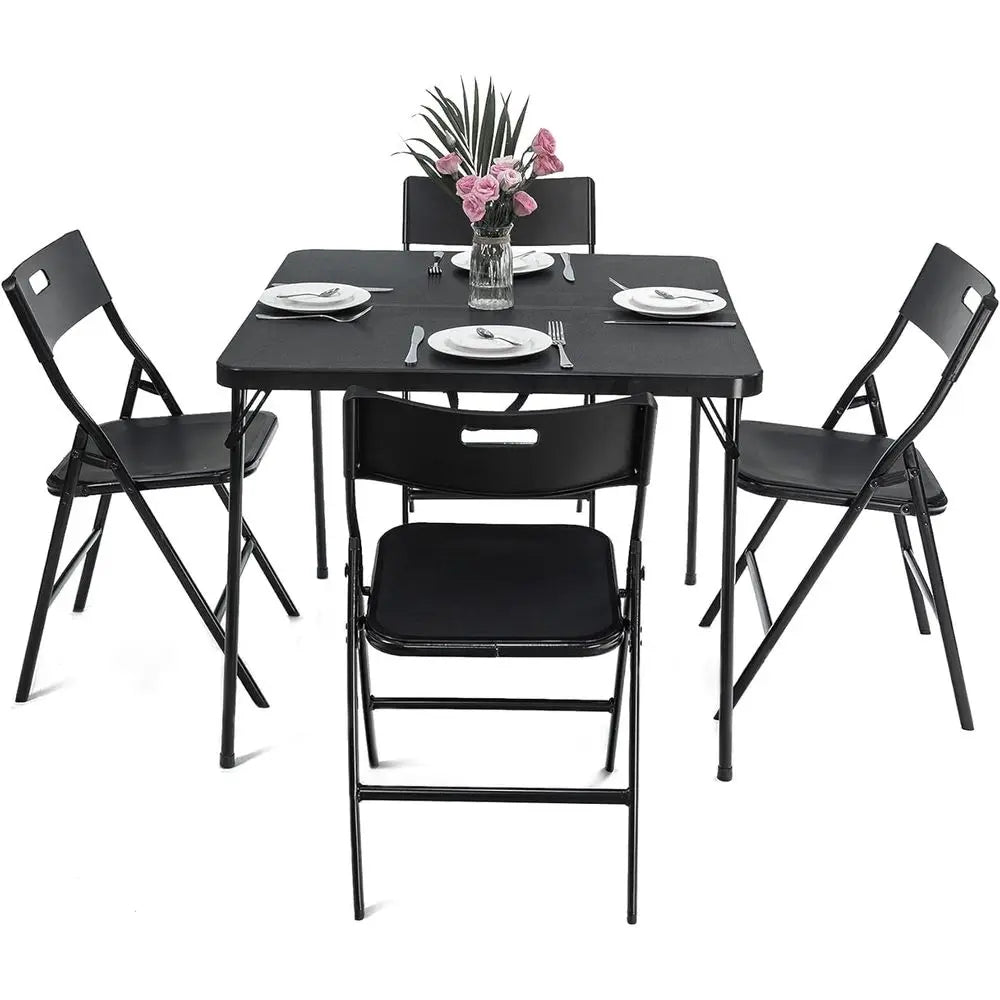 Folding Card Table And Chairs Set For Indoor Outdoor Use by S And B Enterprise