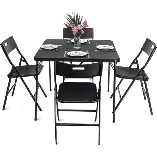 Folding Card Table And Chairs Set For Indoor Outdoor Use by S And B Enterprise