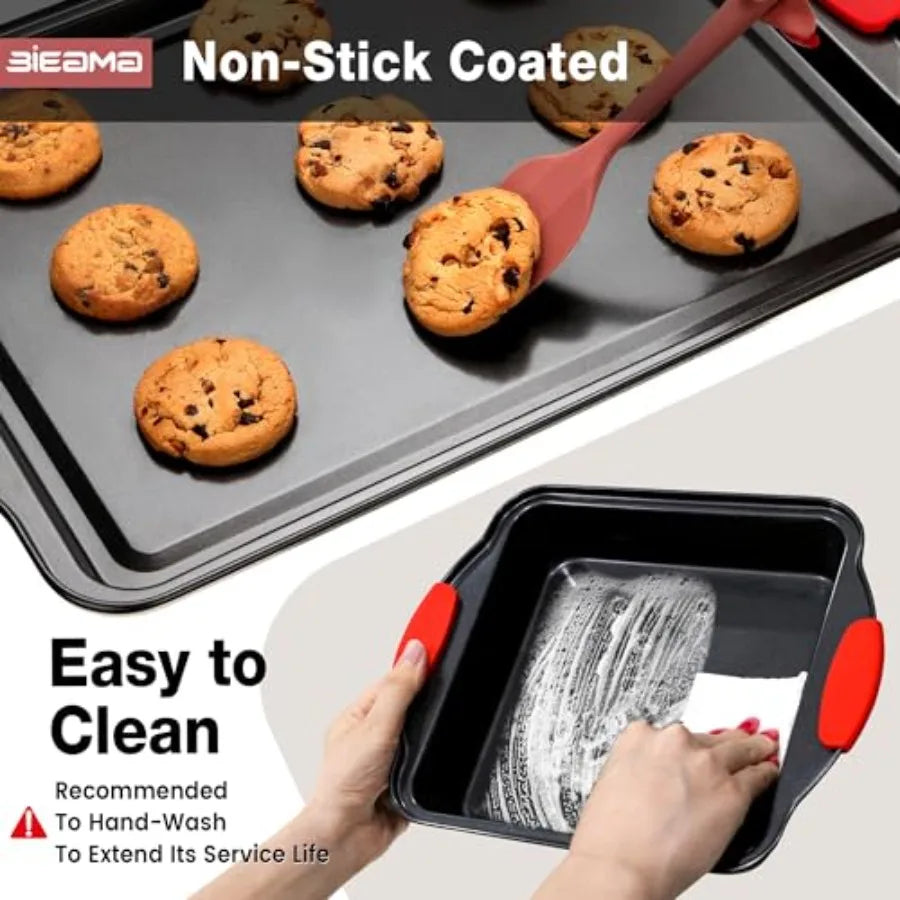 13 Piece Nonstick Bakeware Set Carbon Steel Bake Pans by S And B Enterprise