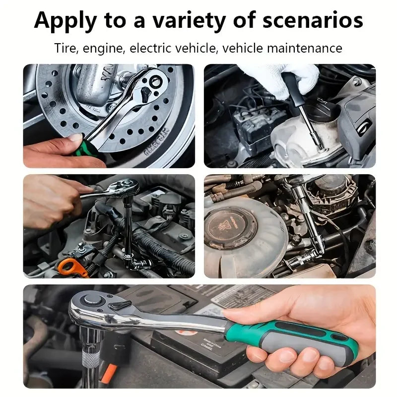 151-Piece Premium Automotive Tool Kit With Ratchet Torque Wrench